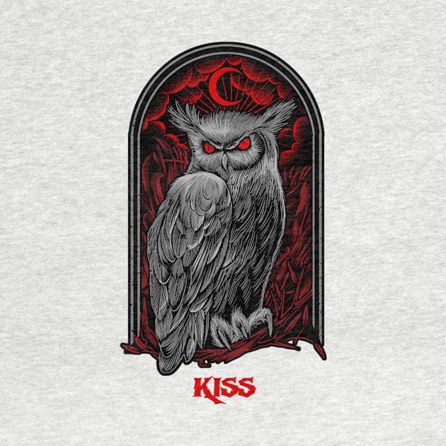 The Moon Owl Kiss by Pantat Kering